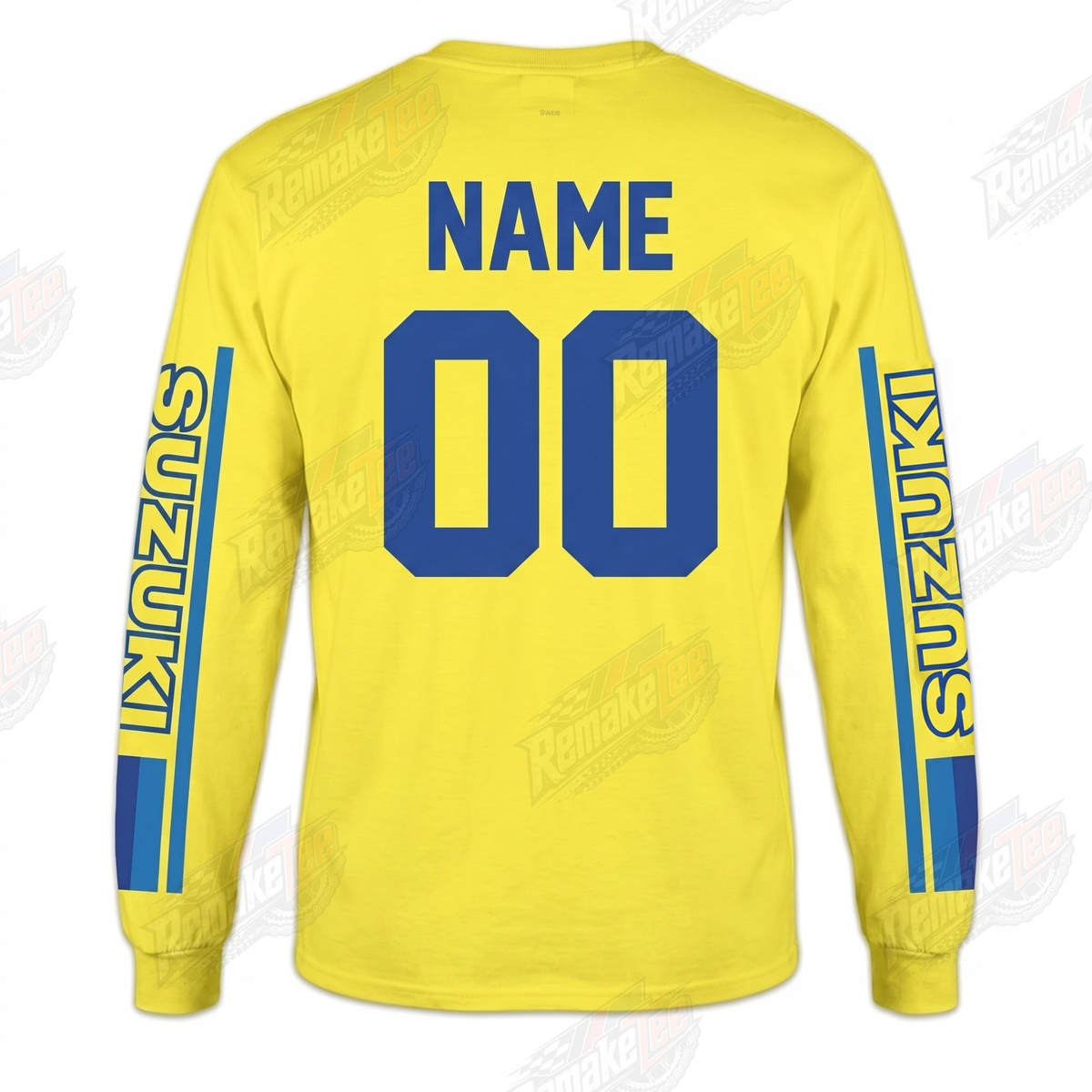 Suzuki Malcolm Smith Yellow Blue vintage VMX racing jersey - alternate product view