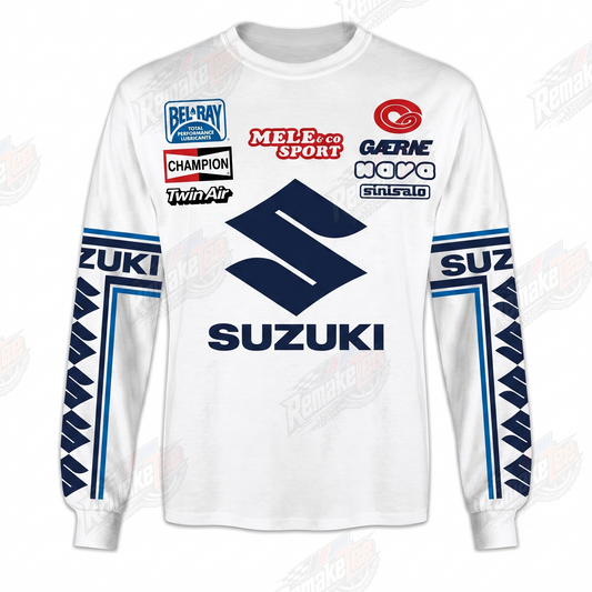 Suzuki White vintage VMX racing jersey - product view