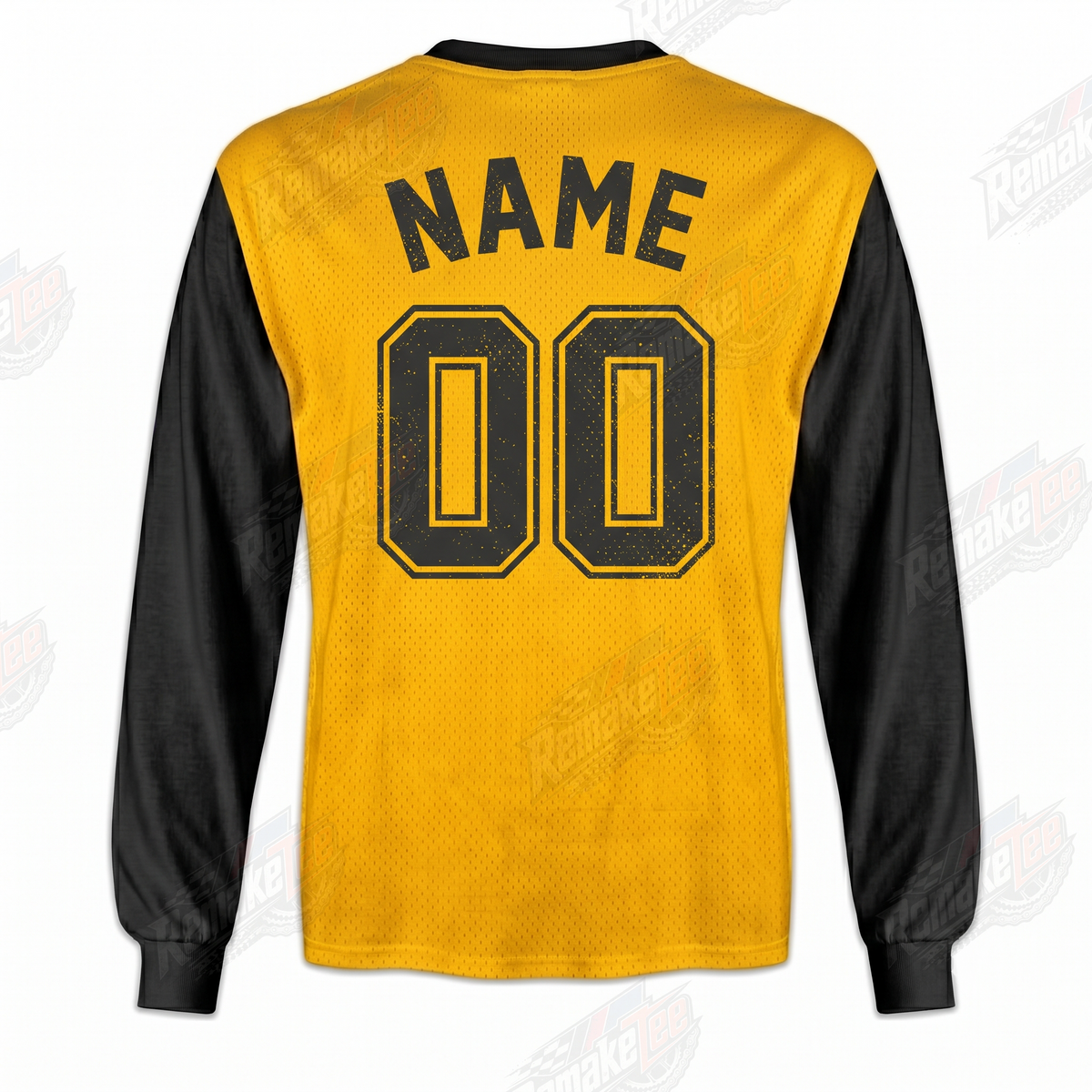 Suzuki Yellow Black Logo vintage VMX racing jersey - back view