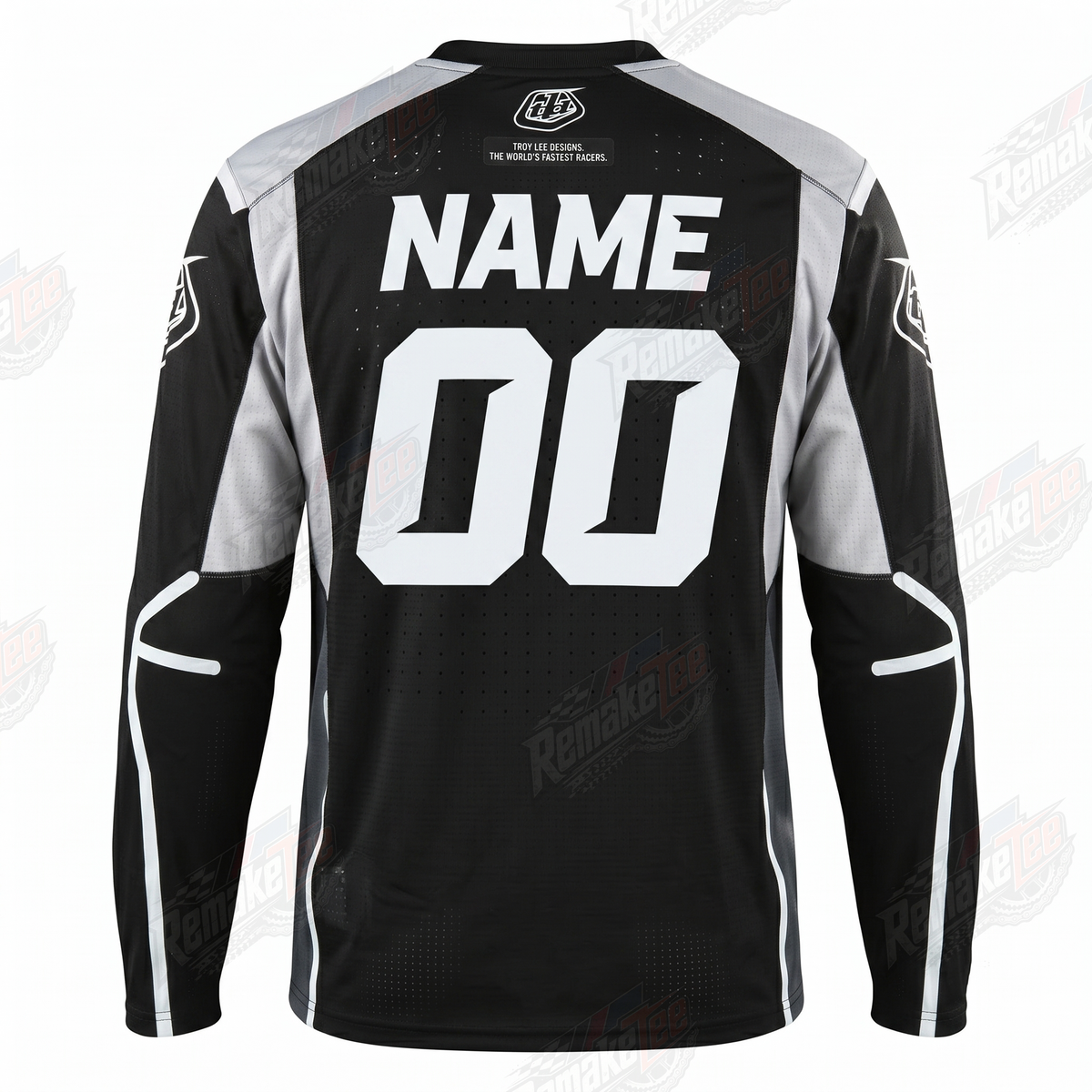 TLD Black vintage BMX racing jersey - alternate product view