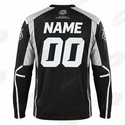 TLD Black vintage BMX racing jersey - alternate product view