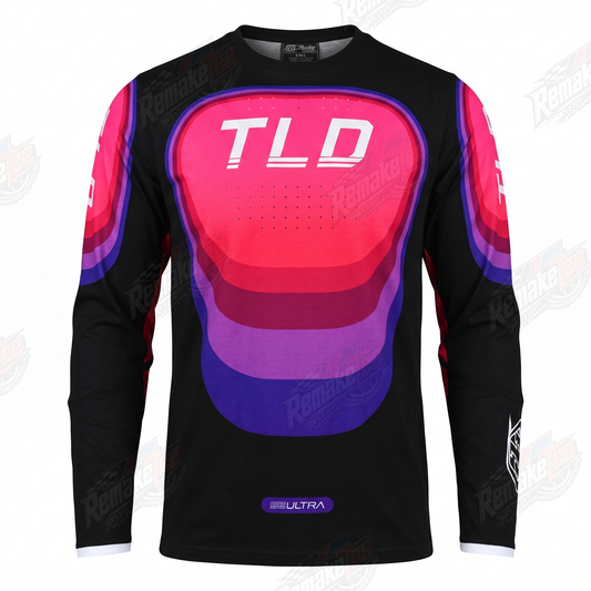TLD SE Ultra Black Pink vintage VMX racing jersey - product view