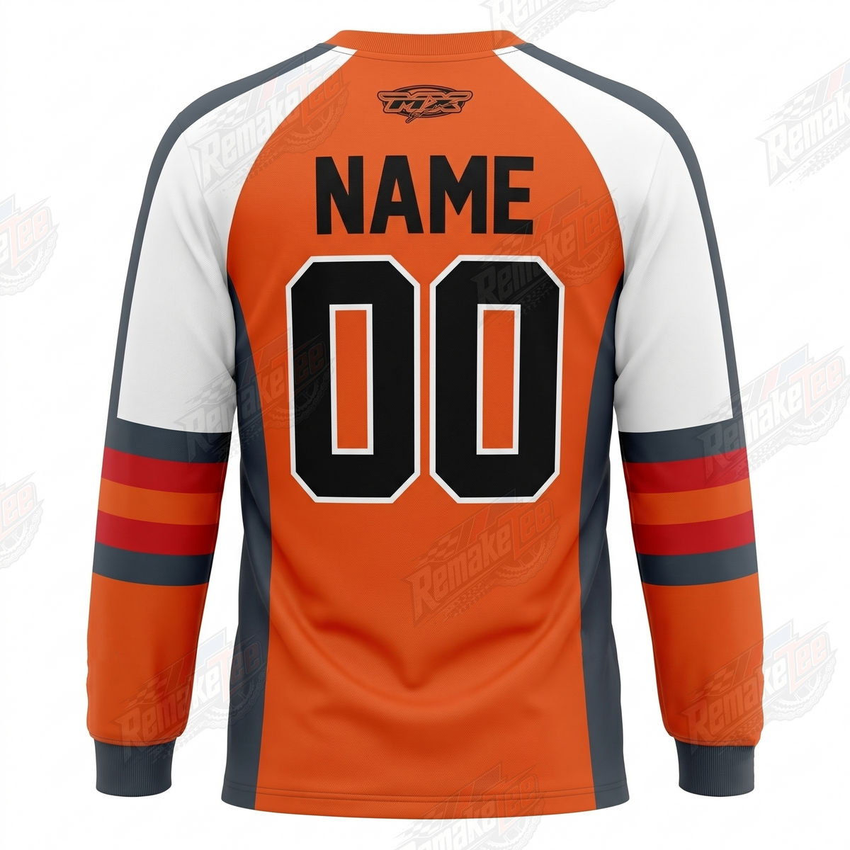 TMR Sports Orange vintage VMX racing jersey - back product view