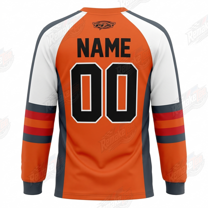 TMR Sports Orange vintage VMX racing jersey - back product view