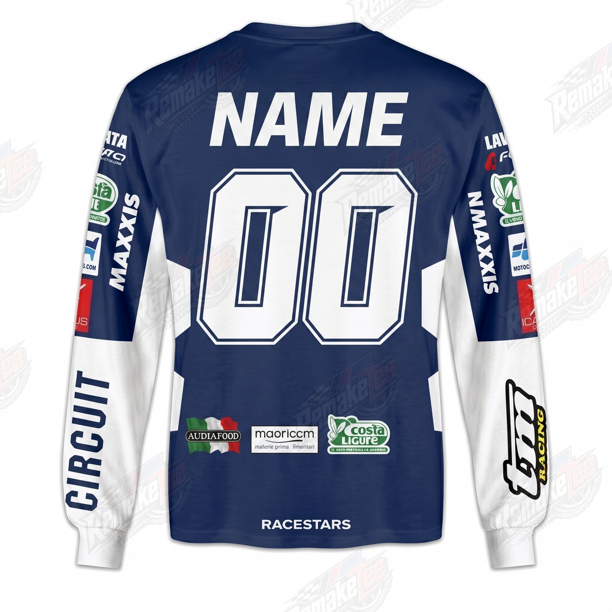 TM Racing Navy White vintage VMX racing jersey - alternate product view