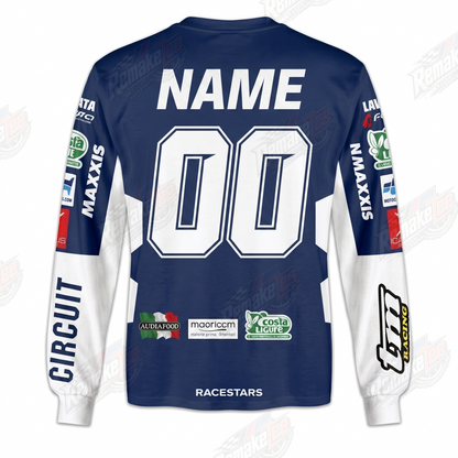 TM Racing Navy White vintage VMX racing jersey - alternate product view