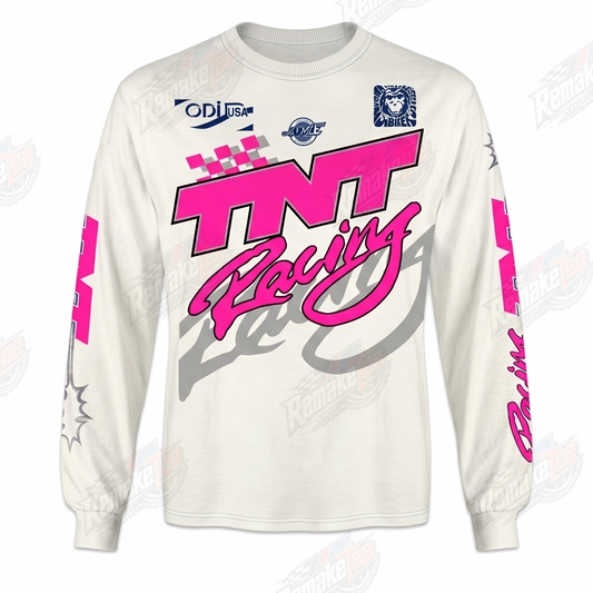 TNT Racing ODI USA Pink vintage BMX racing jersey - product view