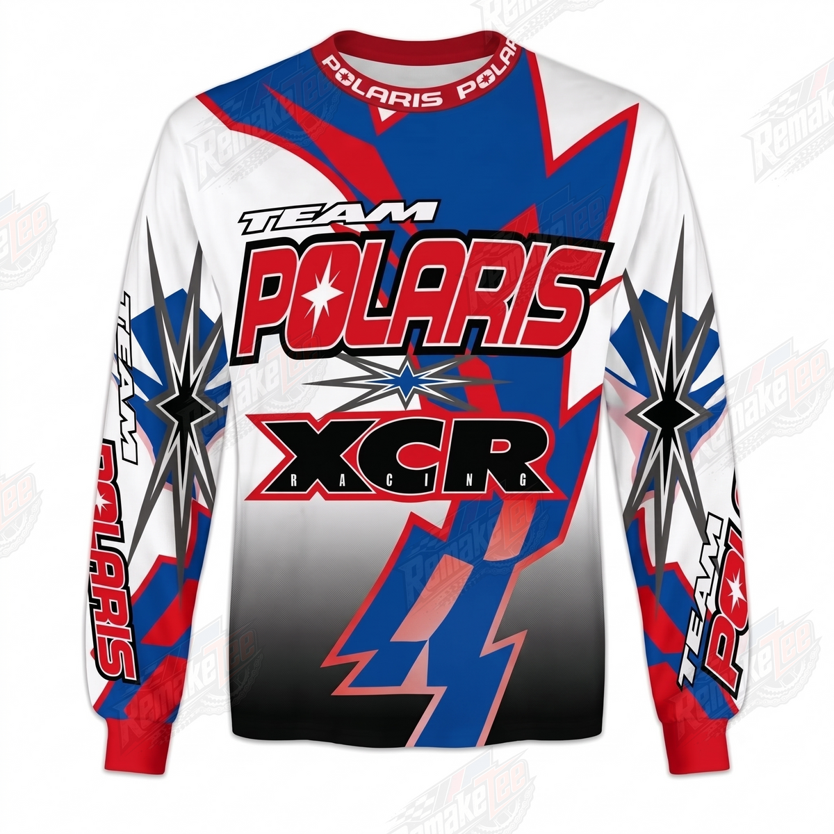 Team Polaris XCR vintage VMX racing jersey - front product view