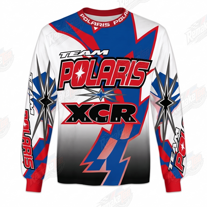 Team Polaris XCR vintage VMX racing jersey - front product view