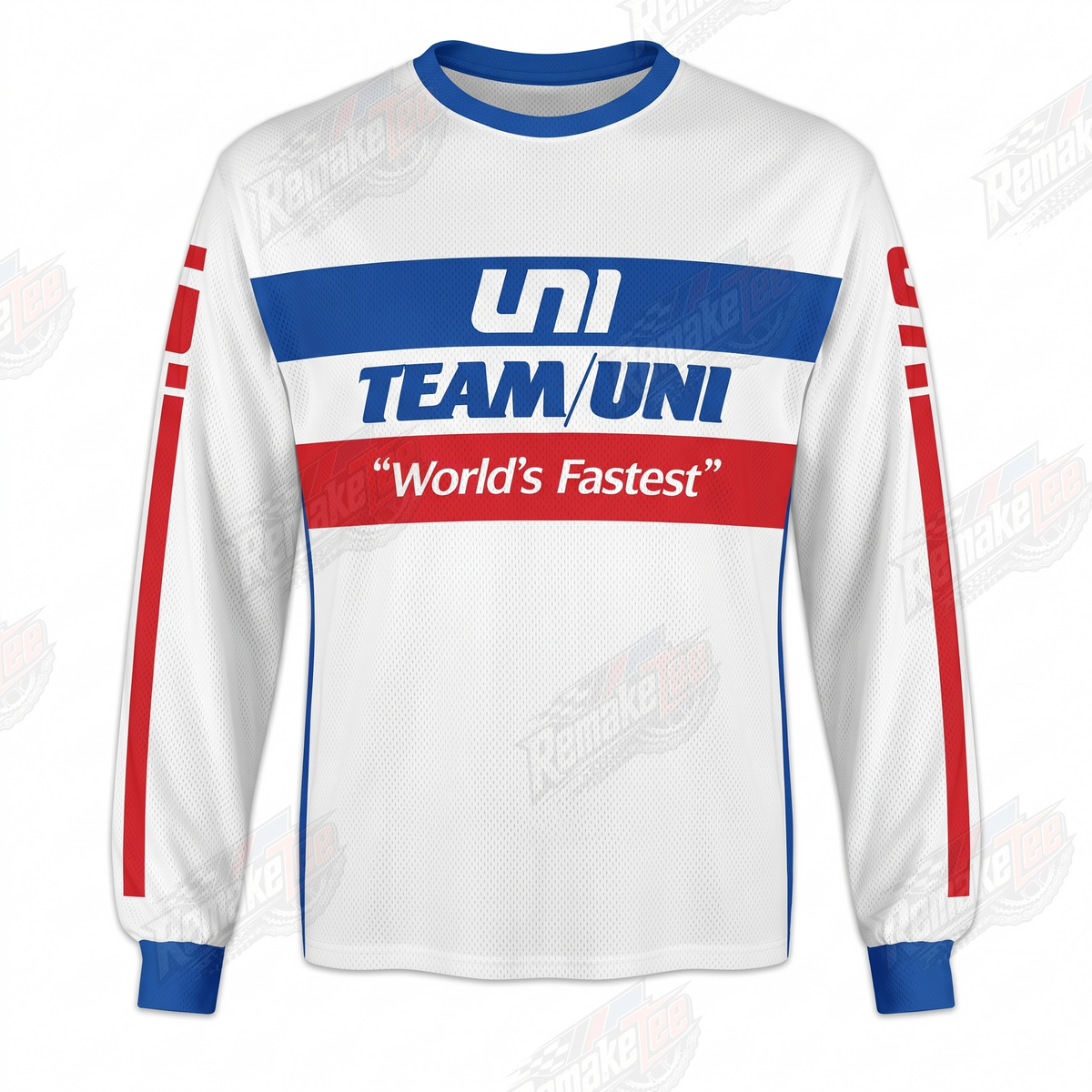 Team UNI World's Fastest vintage BMX racing jersey - product view
