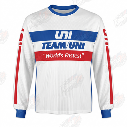 Team UNI World's Fastest vintage BMX racing jersey - product view