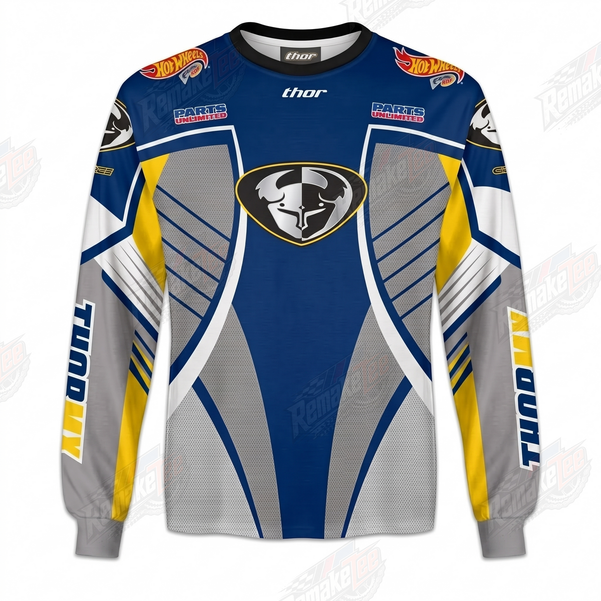 Thor Hot Wheels Parts Unlimited vintage VMX racing jersey - product view
