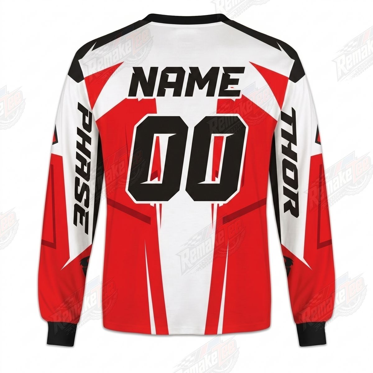 Thor Phase Red White vintage VMX racing jersey - alternate product view
