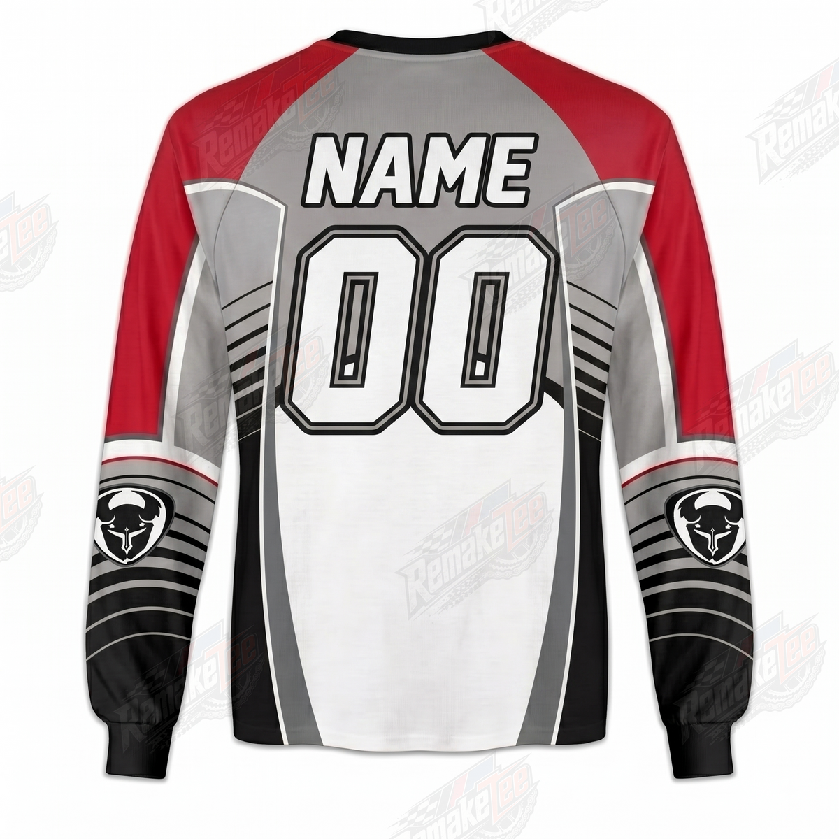 Thor Red White Black vintage VMX racing jersey - alternate product view