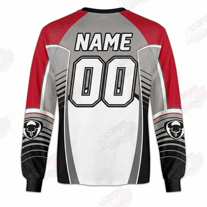Thor Red White Black vintage VMX racing jersey - alternate product view