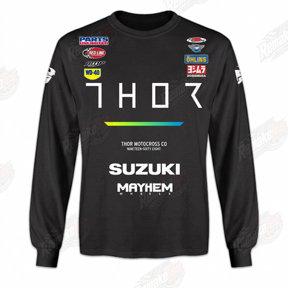Thor Suzuki Mayhem vintage VMX racing jersey - product view