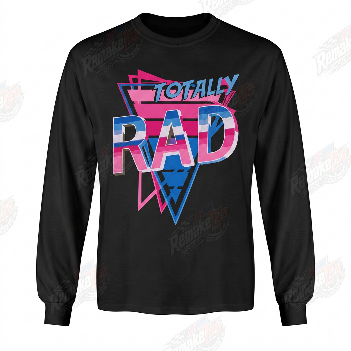 Totally Rad Retro Neon Black vintage BMX racing jersey - product view