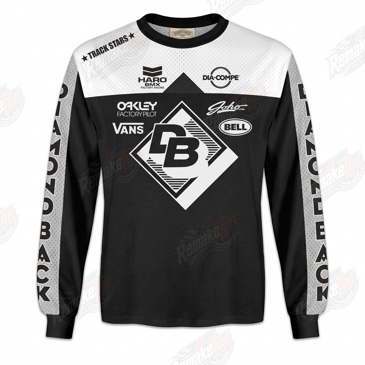 Track Stars B BMX vintage BMX racing jersey - product view