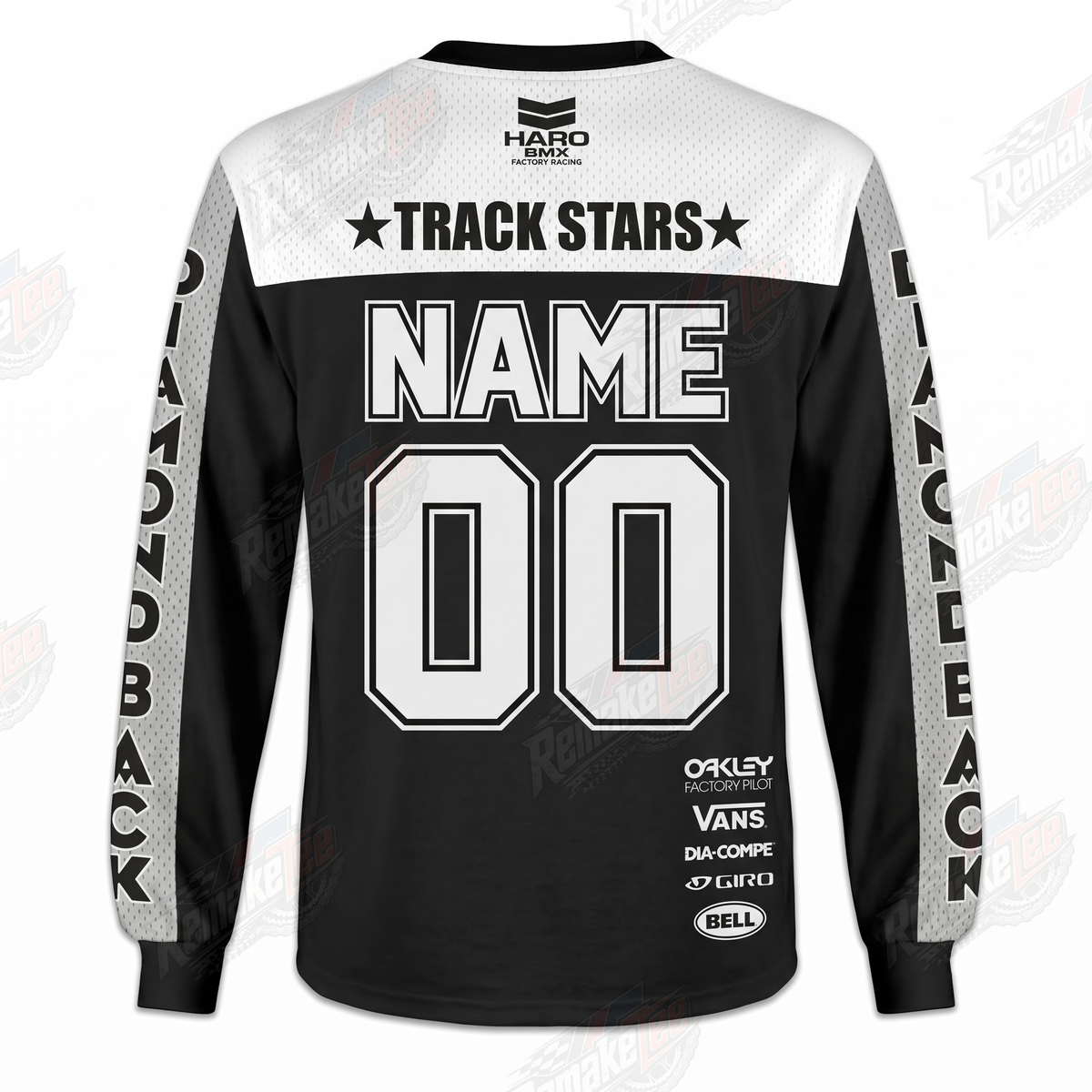 Track Stars B BMX vintage BMX racing jersey - alternate product view