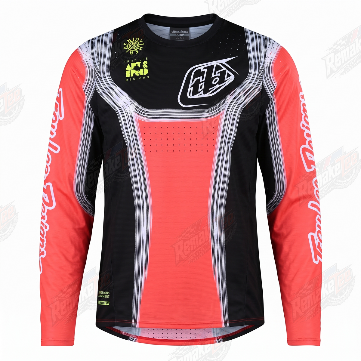 Troy Lee Designs Red Black vintage VMX racing jersey - product view