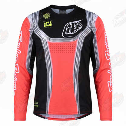 Troy Lee Designs Red Black vintage VMX racing jersey - product view