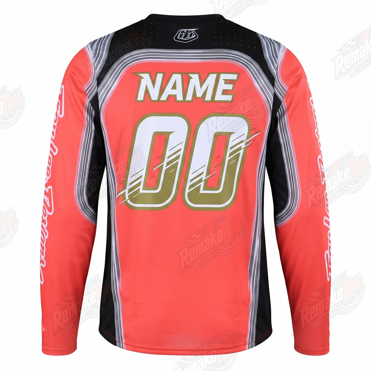Troy Lee Designs Red Black vintage VMX racing jersey - alternate product view