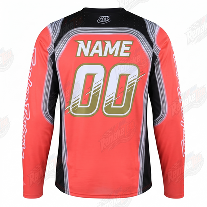 Troy Lee Designs Red Black vintage VMX racing jersey - alternate product view