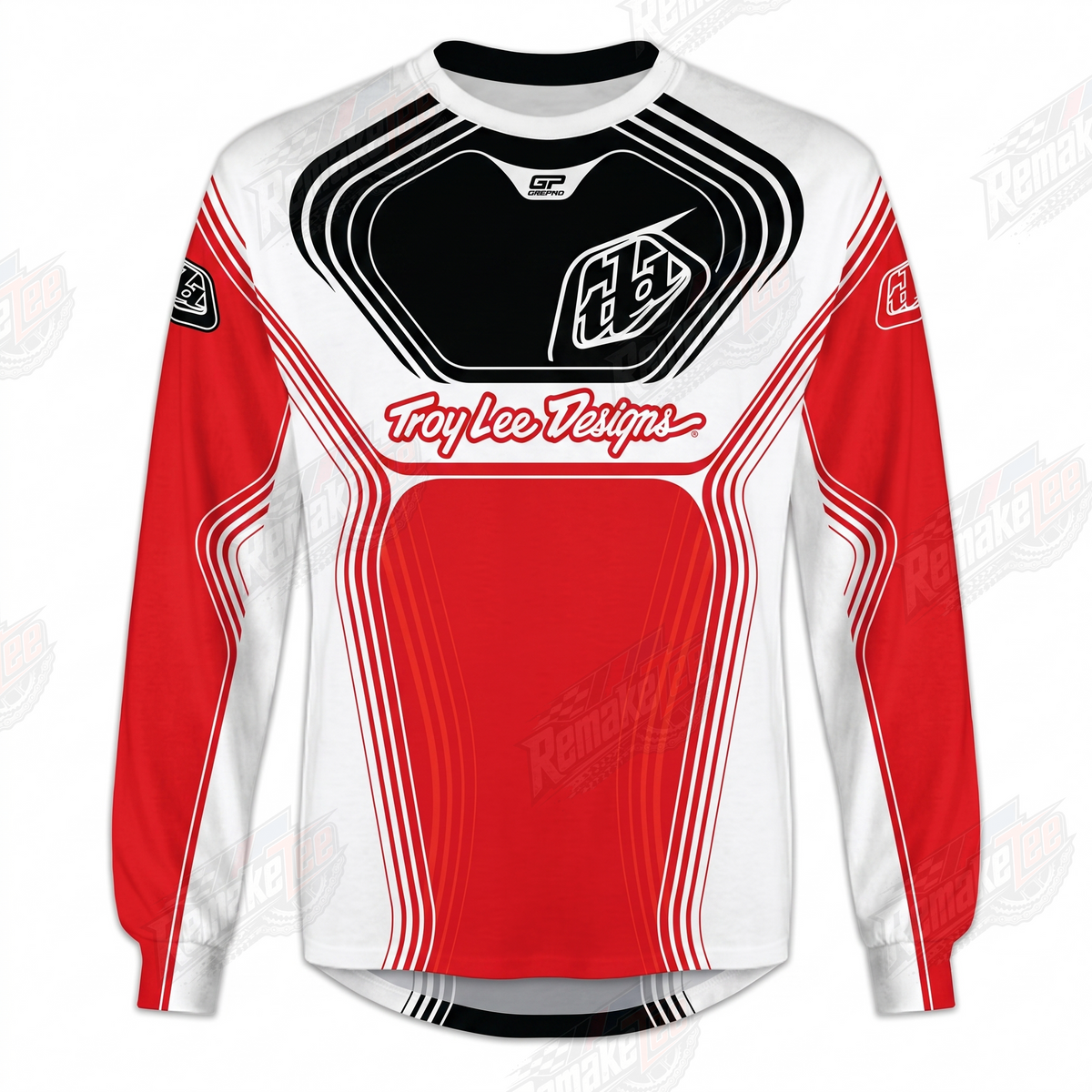 Troy Lee Designs Red White vintage VMX racing jersey - product view