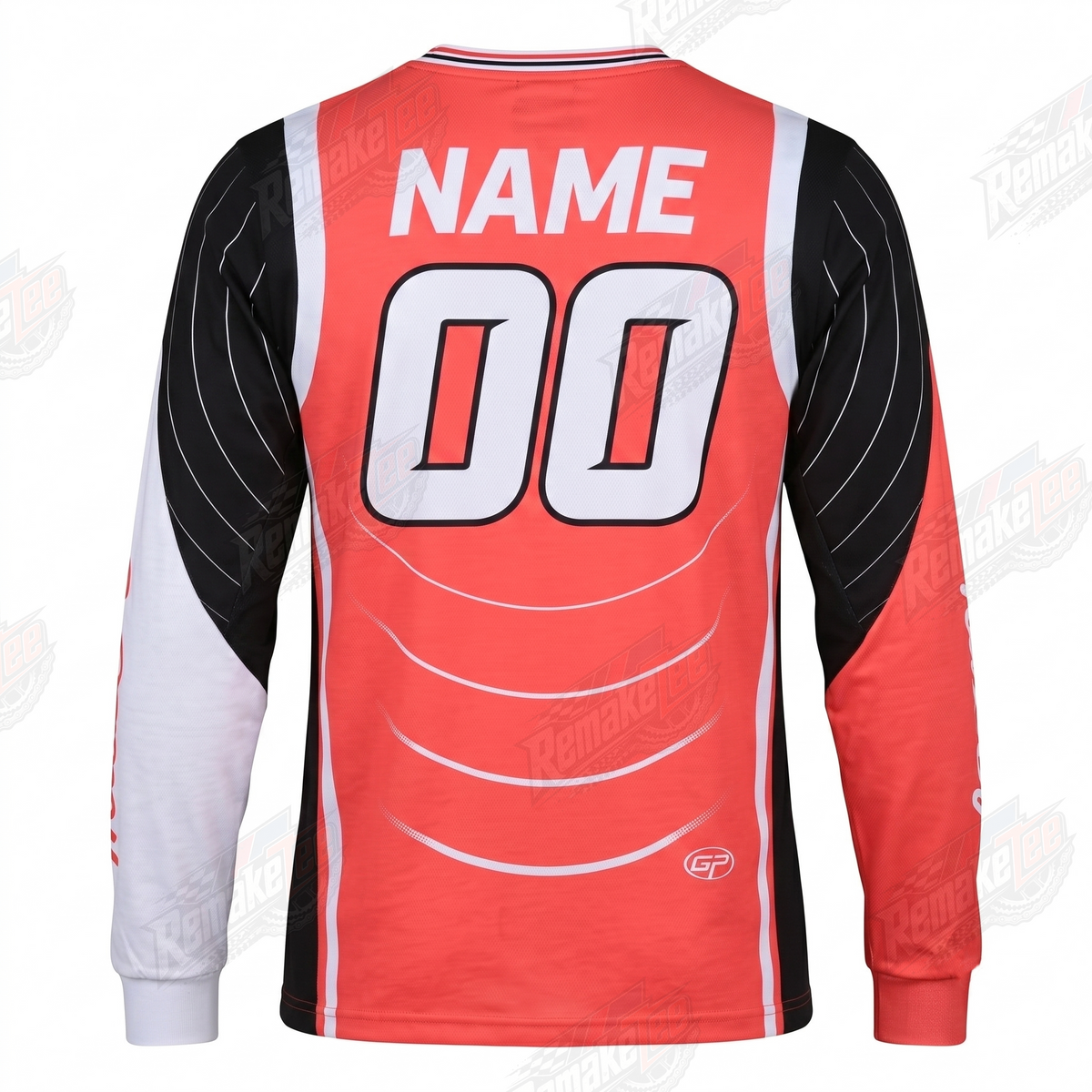 Troy Lee Designs TLD Speed Shop Red White vintage BMX racing jersey - alternate product view