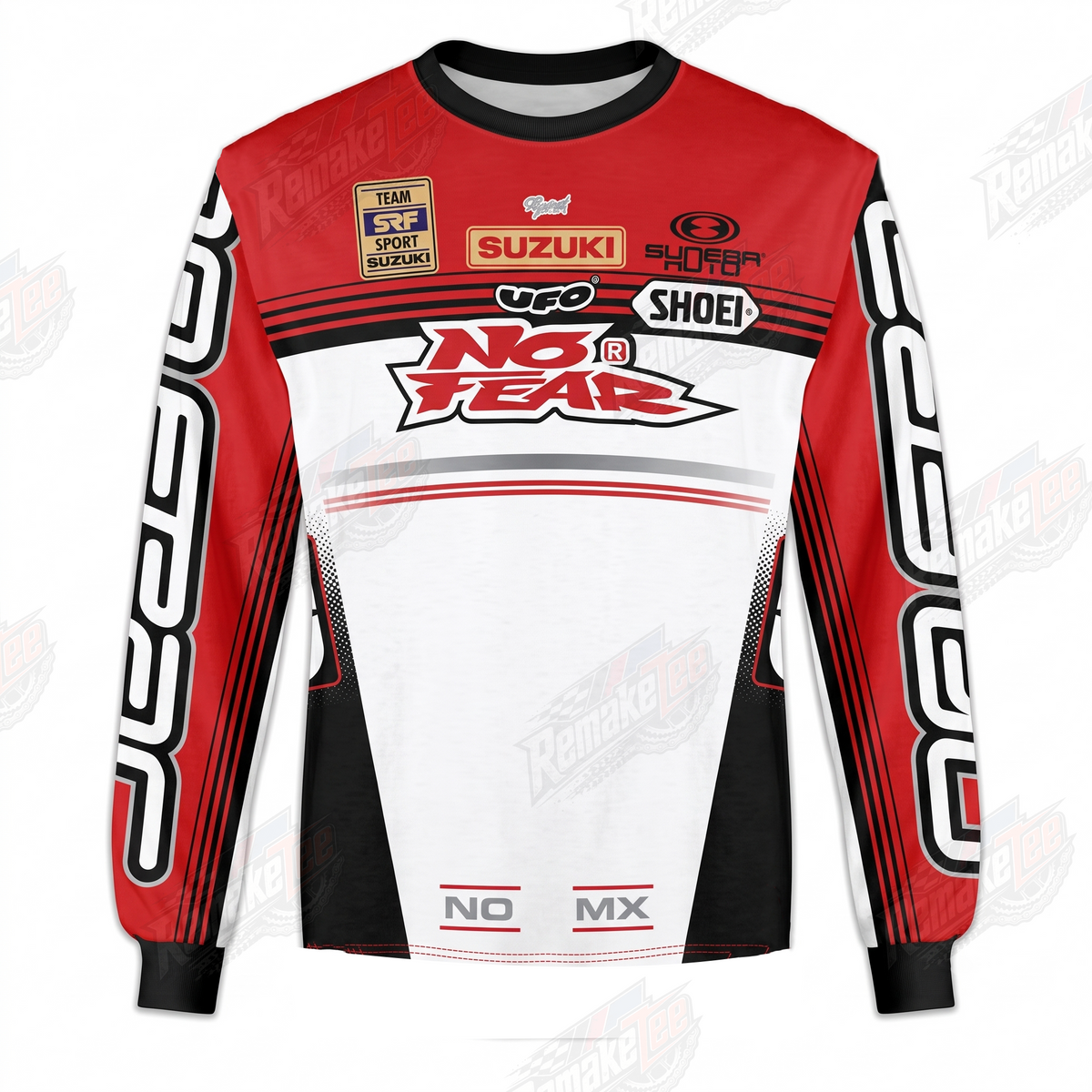 UFO No Fear Suzuki Shoei vintage VMX racing jersey - product view