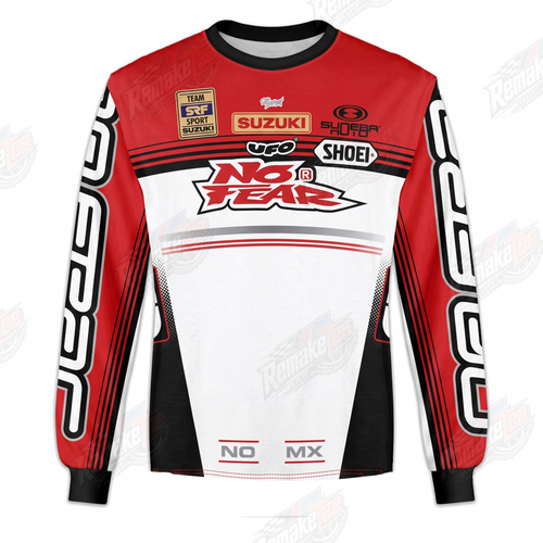 UFO No Fear Suzuki Shoei vintage VMX racing jersey - product view