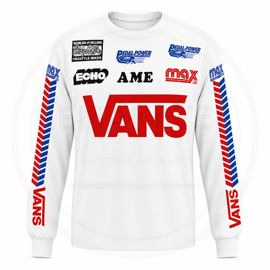 RemakeTee Vans A'me Max Echo Custom Vintage Retro BMX Racing Jersey 979