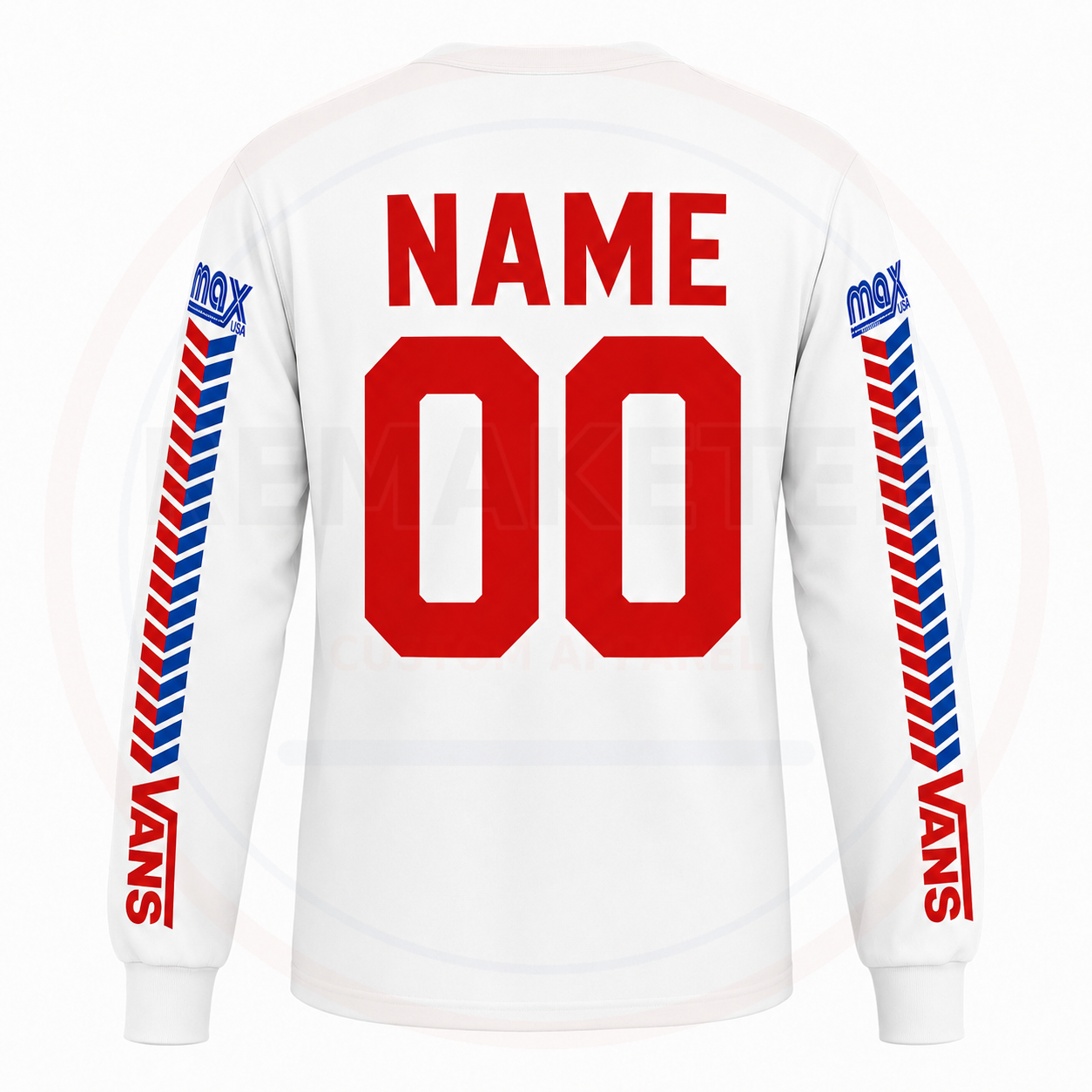 RemakeTee Vans A'me Max Echo Custom Vintage Retro BMX Racing Jersey 979