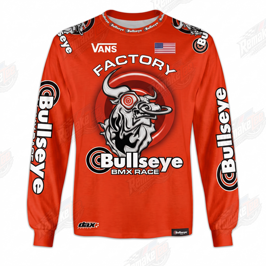 Vans Bullseye BMX Race Red vintage racing jersey - product view