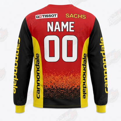 Volvo Cannondale Red Yellow vintage BMX racing jersey - alternate product view