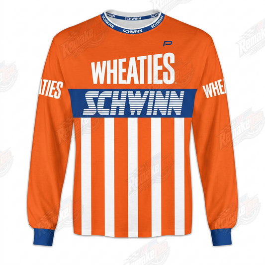 Wheaties Schwinn vintage BMX racing jersey design #1246 - product view