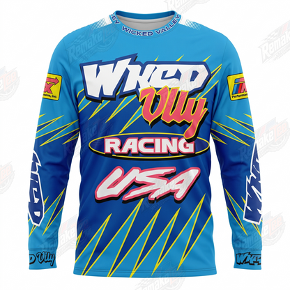 Wicked Valley Racing USA vintage VMX racing jersey - product view