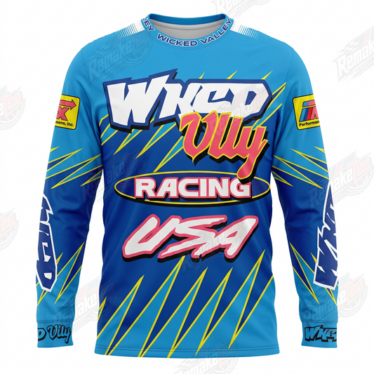 Wicked Valley Racing USA vintage VMX racing jersey - product view
