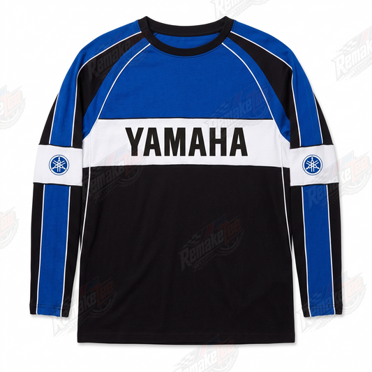 Yamaha Blue Black #1440 vintage VMX racing jersey - product view