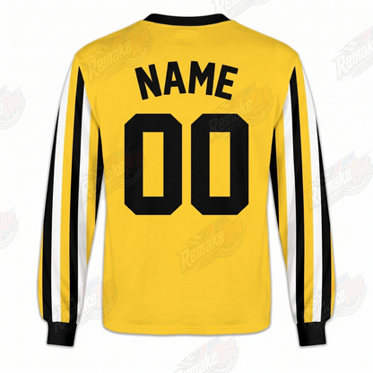Yamaha Box Logo Yellow Black vintage VMX racing jersey - back view