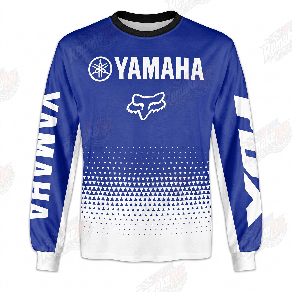 Yamaha Fox Blue White vintage VMX racing jersey - product view