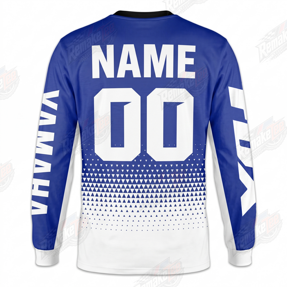 Yamaha Fox Blue White vintage VMX racing jersey - alternate product view