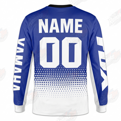 Yamaha Fox Blue White vintage VMX racing jersey - alternate product view