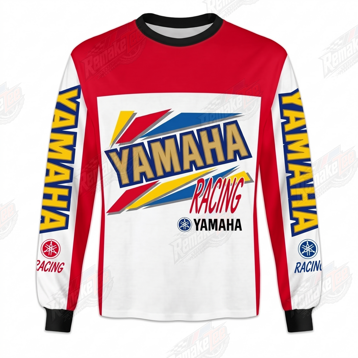 Yamaha Racing Red White Heritage vintage VMX racing jersey - front product view