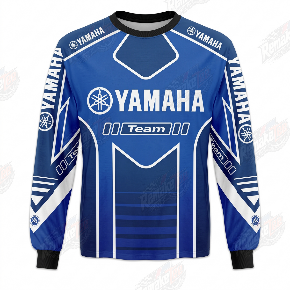 Yamaha Team 01 Blue vintage VMX racing jersey - front product view