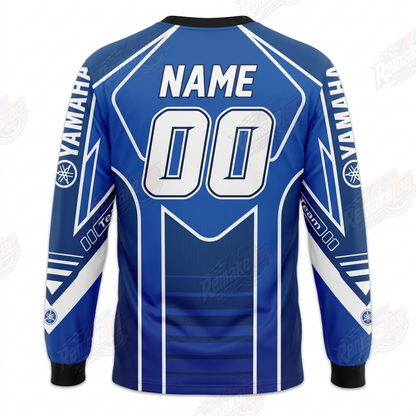 Yamaha Team 01 Blue vintage VMX racing jersey - back product view