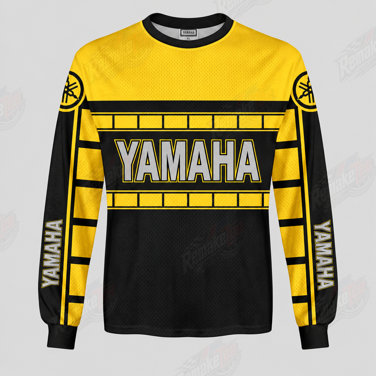 Yamaha Yellow Black vintage VMX racing jersey - product view