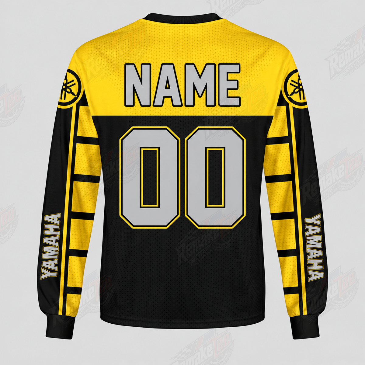 Yamaha Yellow Black vintage VMX racing jersey - alternate product view