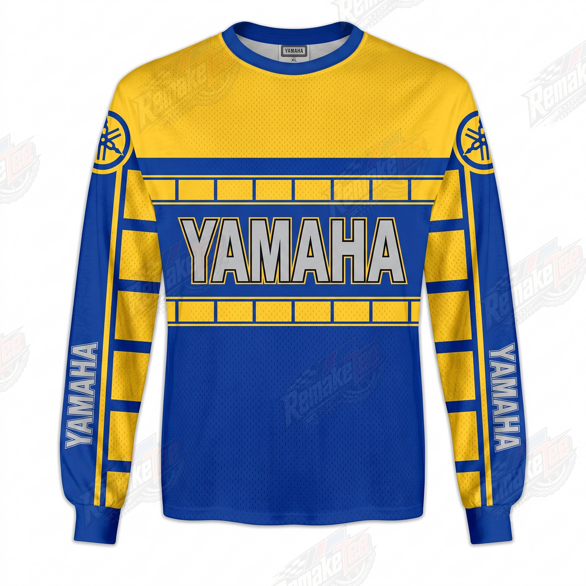 Yamaha Yellow Blue vintage VMX racing jersey - product view