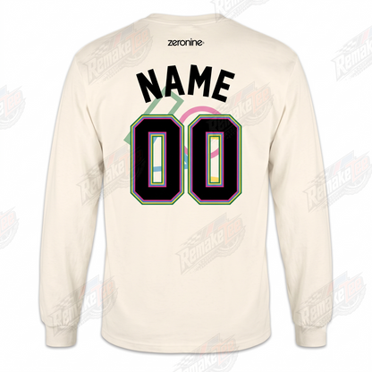 Zeronine Cream vintage BMX racing jersey - alternate product view
